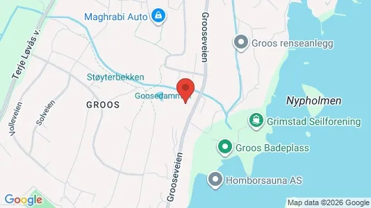 Apartments for rent i Grimstad - kort over placeringen
