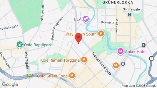 Rooms for rent i Oslo St. Hanshaugen - kort over placeringen