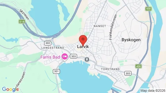 Houses for rent i Larvik - kort over placeringen