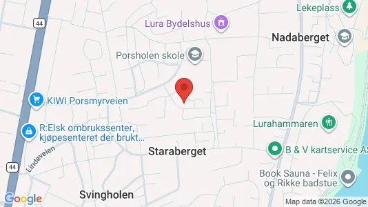 Rooms for rent i Sandnes - kort over placeringen