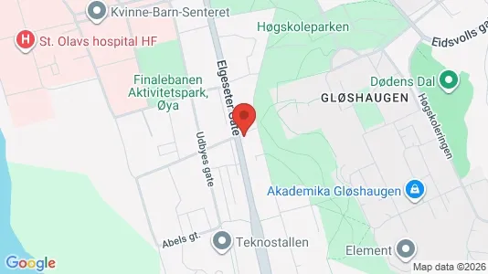 Rooms for rent i Trondheim Midtbyen - kort over placeringen