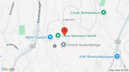 Rooms for rent i Bergen Årstad - kort over placeringen