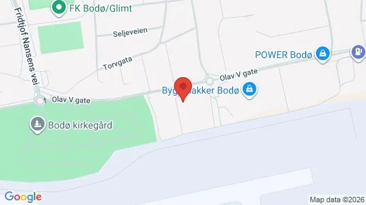 Apartments for rent i Bodø - kort over placeringen
