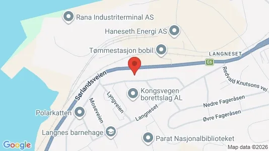Apartments for rent i Rana - kort over placeringen