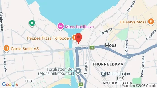 Apartments for rent i Moss - kort over placeringen