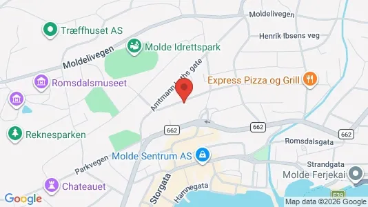 Rooms for rent i Molde - kort over placeringen