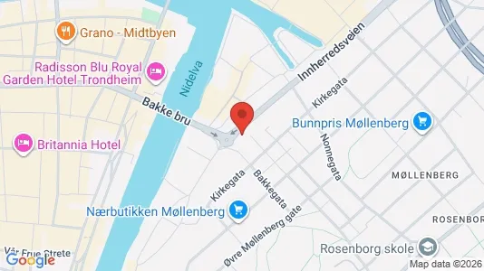 Rooms for rent i Trondheim Østbyen - kort over placeringen