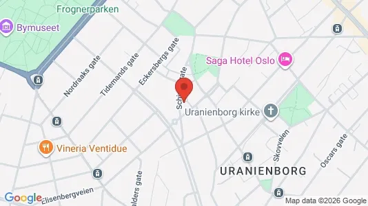 Apartments for rent i Oslo Frogner - kort over placeringen