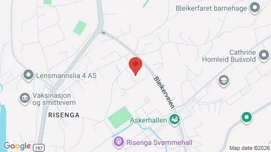 Apartments for rent i Asker - kort over placeringen