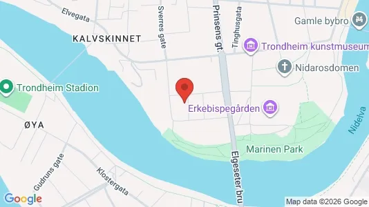 Apartments for rent i Trondheim Midtbyen - kort over placeringen