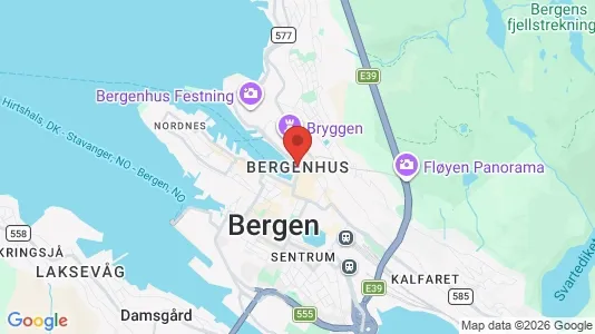 Houses for rent i Bergen Bergenhus - kort over placeringen