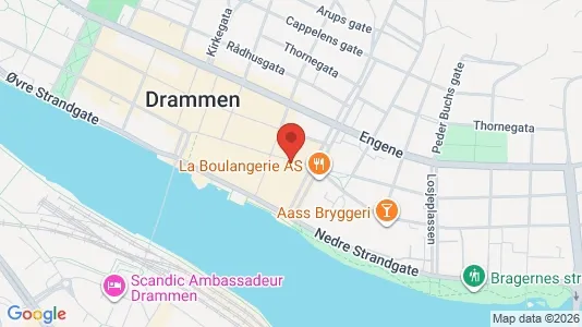Apartments for rent i Drammen - kort over placeringen
