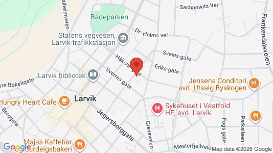Apartments for rent i Larvik - kort over placeringen