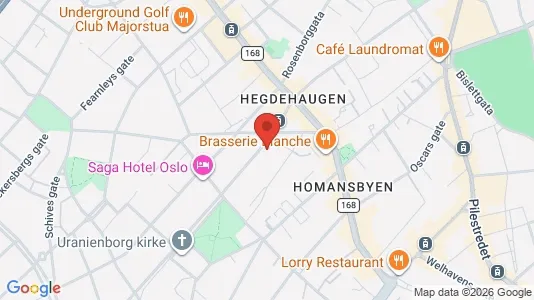 Apartments for rent i Oslo Frogner - kort over placeringen
