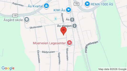 Apartments for rent i Ås - kort over placeringen