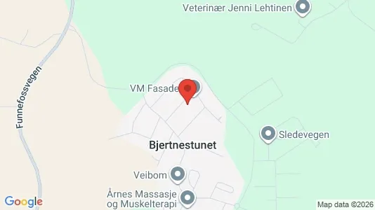 Apartments for rent i Nes - kort over placeringen