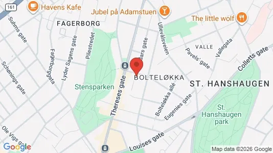 Apartments for rent i Oslo St. Hanshaugen - kort over placeringen