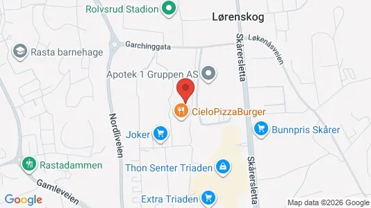 Apartments for rent i Lørenskog - kort over placeringen