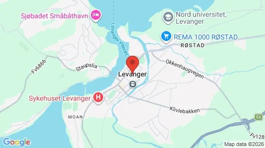Houses for rent i Levanger - kort over placeringen