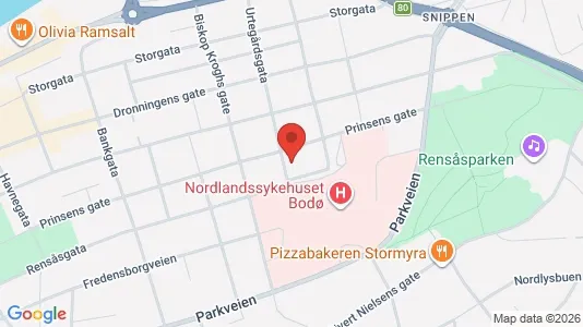 Apartments for rent i Bodø - kort over placeringen