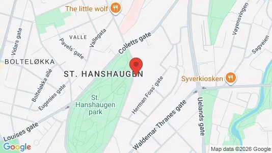 Rooms for rent i Oslo St. Hanshaugen - kort over placeringen