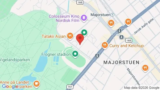 Apartments for rent i Oslo Frogner - kort over placeringen