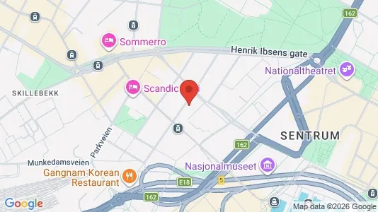 Apartments for rent i Oslo Frogner - kort over placeringen