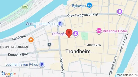 Apartments for rent i Trondheim Midtbyen - kort over placeringen