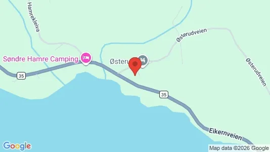 Rooms for rent i Øvre Eiker - kort over placeringen