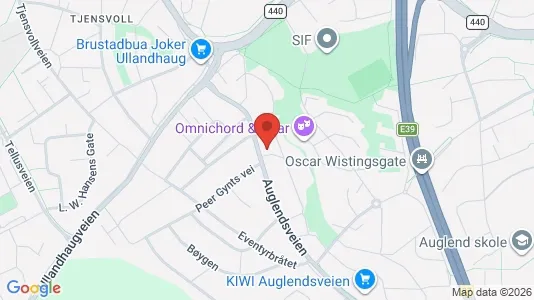 Rooms for rent i Stavanger - kort over placeringen