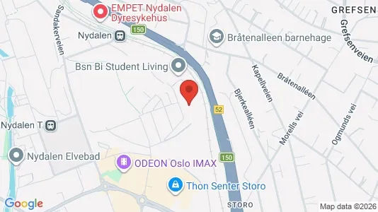 Apartments for rent i Oslo Sagene - kort over placeringen