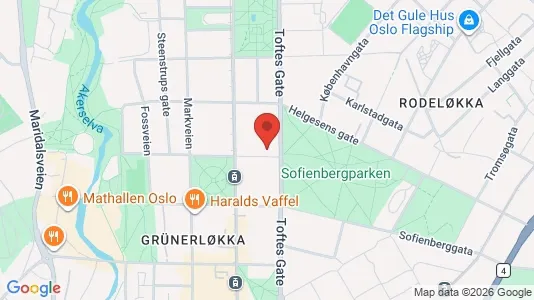 Apartments for rent i Oslo Grünerløkka - kort over placeringen