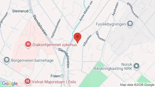 Rooms for rent i Oslo Vestre Aker - kort over placeringen