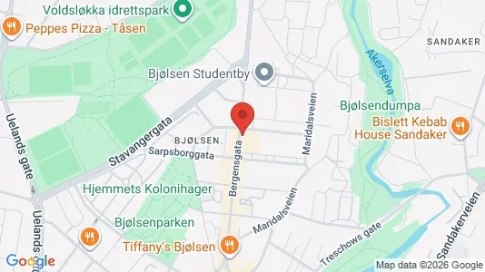 Apartments for rent i Oslo Sagene - kort over placeringen