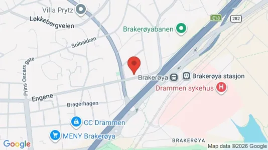 Apartments for rent i Drammen - kort over placeringen