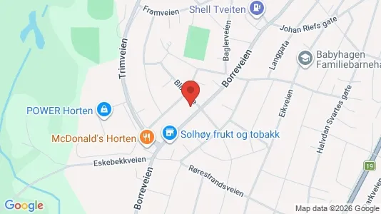 Rooms for rent i Horten - kort over placeringen