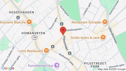 Apartments for rent i Oslo Frogner - kort over placeringen