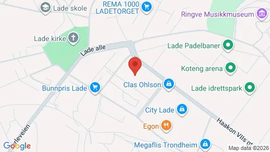 Apartments for rent i Trondheim Østbyen - kort over placeringen
