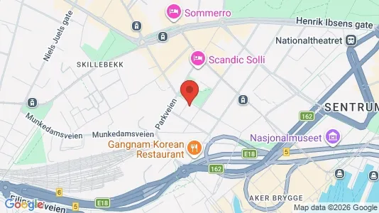 Apartments for rent i Oslo Frogner - kort over placeringen