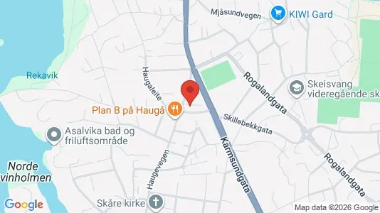 Apartments for rent i Haugesund - kort over placeringen