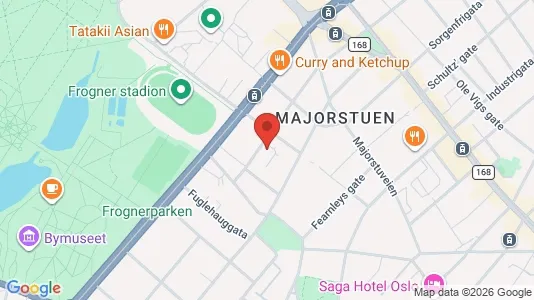 Apartments for rent i Oslo Frogner - kort over placeringen