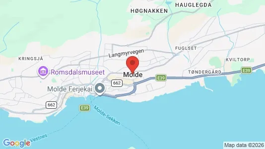 Apartments for rent i Molde - kort over placeringen