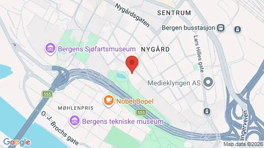 Rooms for rent i Bergen Bergenhus - kort over placeringen