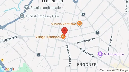 Apartments for rent i Oslo Frogner - kort over placeringen