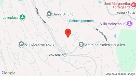 Rooms for rent i Oslo Vestre Aker - kort over placeringen