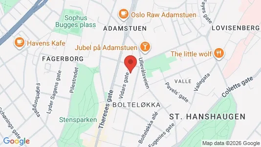 Apartments for rent i Oslo St. Hanshaugen - kort over placeringen