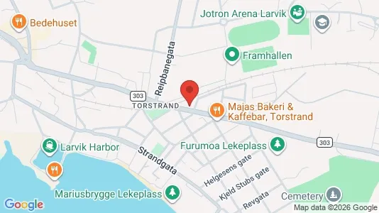 Apartments for rent i Larvik - kort over placeringen