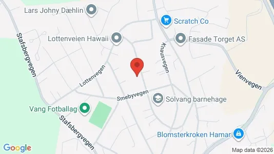 Apartments for rent i Hamar - kort over placeringen