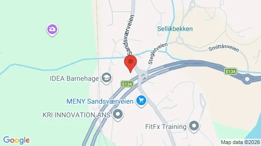 Rooms for rent i Kongsberg - kort over placeringen