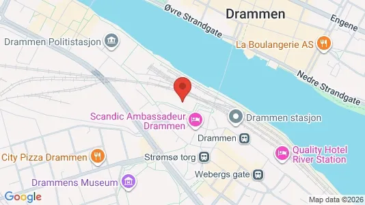 Apartments for rent i Drammen - kort over placeringen
